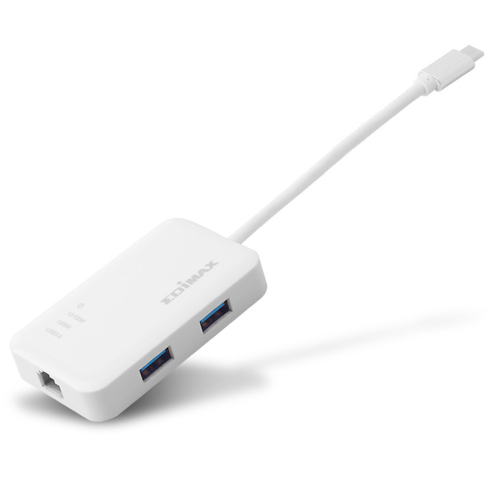 Edimax EU-4308 base & duplicador de portas USB 3.2 Gen 1 (3.1 Gen 1) Type-C Branco