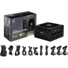 Fonte Modular MSI MAG A1000GLS 1000W 80Plus Gold Preta