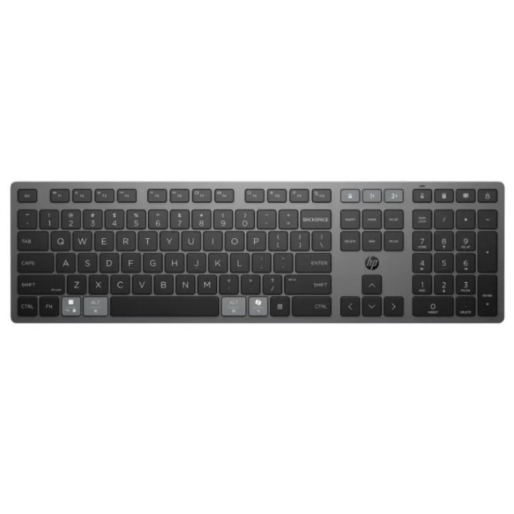 Teclado HP 725 Multi-dispositivo Wireless Recarregável Preto / Cinza
