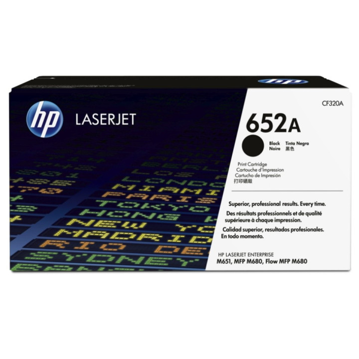 Toner Original HP LaserJet 652A Preto