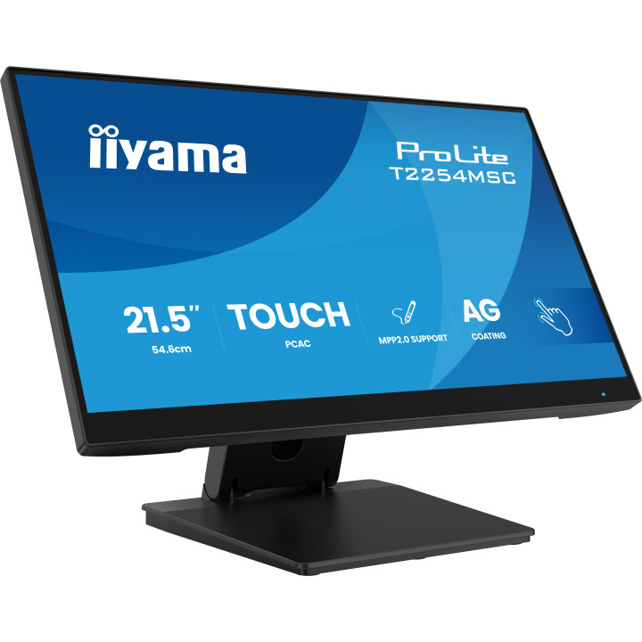 iiyama T2254MSC-B2AG monitor de ecrã 54,6 cm (21.5") 1920 x 1080 pixels Full HD LED Ecrã táctil Preto