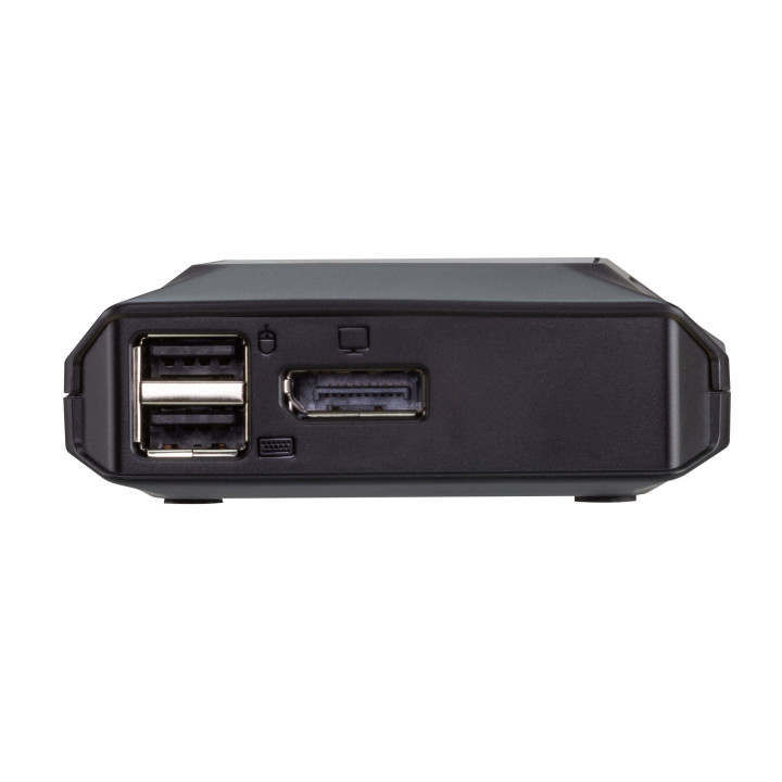 ATEN Switch KVM DisplayPort 4K USB-C de 2 portas com seletor remoto de porta
