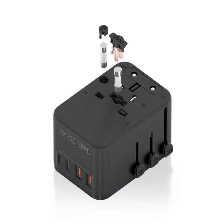 AISENS ASPS-2A2C08-BK carregador de dispositivos móveis Universal Preto AC Carregamento rápido Interior