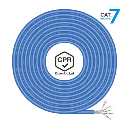 AISENS A146-0664 cabo de rede Azul 100 m Cat7 SF UTP (S-FTP)