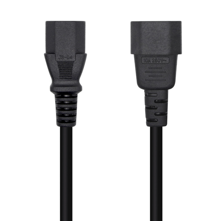 AISENS A132-0466 cabo de energia Preto 3 m Acoplador C13 Acoplador C14