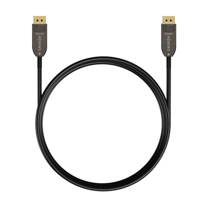 AISENS A155-0610 cabo DisplayPort 50 m Preto