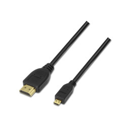 AISENS A119-0117 cabo HDMI 1,8 m HDMI Type A (Standard) HDMI Type D (Micro) Preto