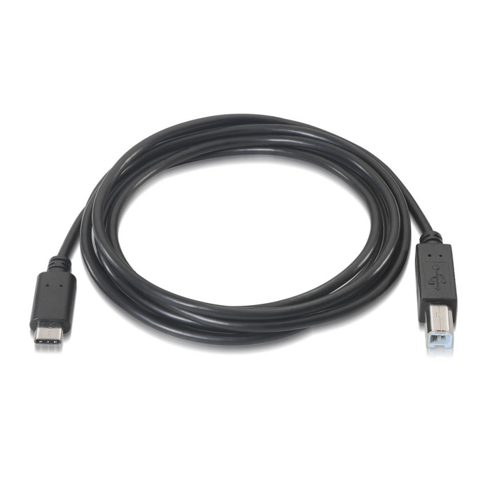 AISENS A107-0054 cabo USB USB 2.0 2 m USB C USB B Preto