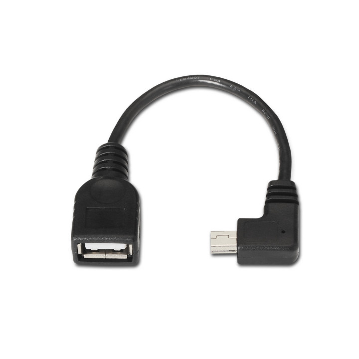AISENS A101-0034 cabo USB USB 2.0 0,15 m Mini-USB B USB A Preto