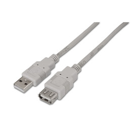 AISENS A101-0012 cabo USB USB 2.0 1 m USB A Bege