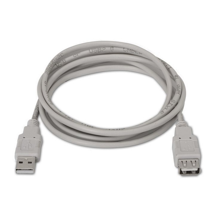 AISENS A101-0012 cabo USB USB 2.0 1 m USB A Bege