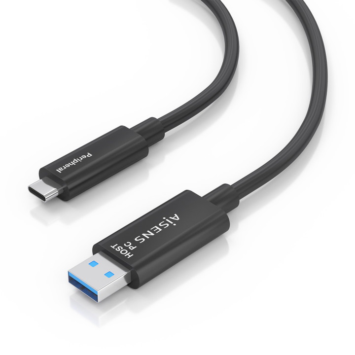AISENS A157-0925 cabo USB USB 3.2 Gen 2 (3.1 Gen 2) 15 m 2 x USB A USB C Preto