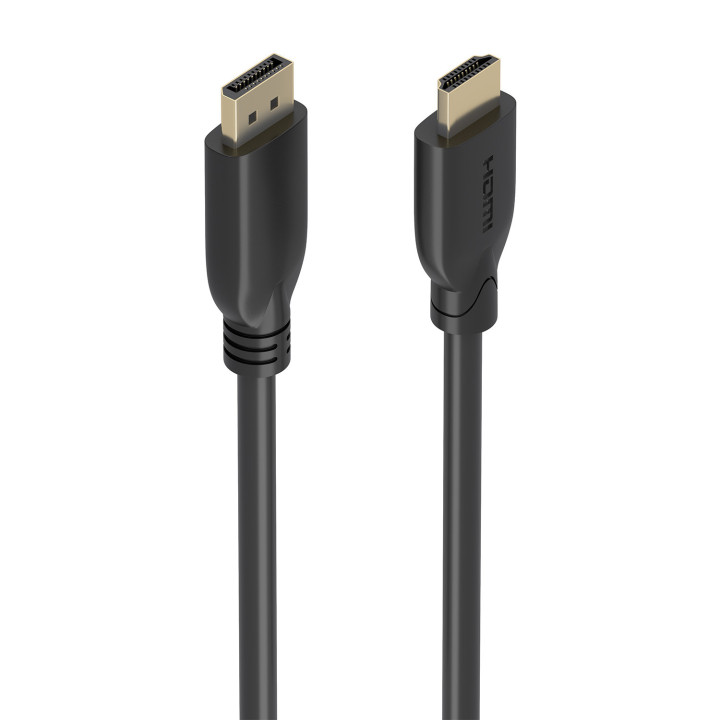 AISENS A125-0920 adaptador de cabo de vídeo 5 m DisplayPort HDMI Preto
