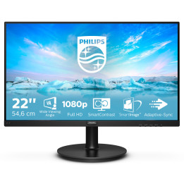 Philips V Line 221V8A 00 monitor de ecrã 54,6 cm (21.5") 1920 x 1080 pixels Full HD LED Preto