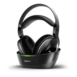 Philips SHD8850 12 auscultador Auscultadores Sem fios Fita de cabeça Música Preto