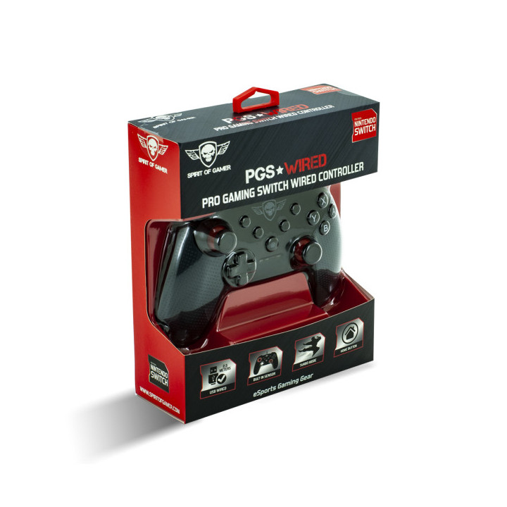 Spirit of Gamer SOG-WGPS controlador de jogo Preto Gamepad Analógico   Digital Nintendo Switch