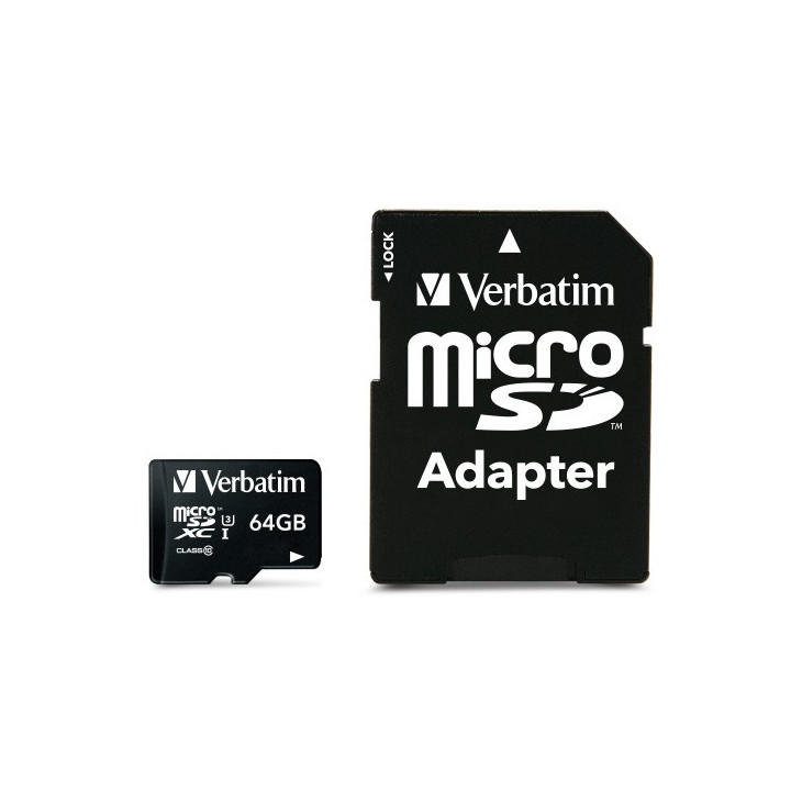 Verbatim Pro 64 GB MicroSDXC UHS Classe 10