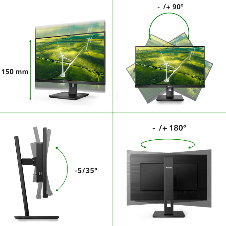 Philips B Line 272B1G 00 monitor de ecrã 68,6 cm (27") 1920 x 1080 pixels Full HD LED Preto