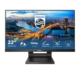 Philips B Line 222B1TC 00 monitor de ecrã 54,6 cm (21.5") 1920 x 1080 pixels Full HD LED Ecrã táctil Preto