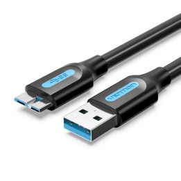 Vention COPBF cabo USB USB 2.0 1 m USB A Micro-USB B Preto