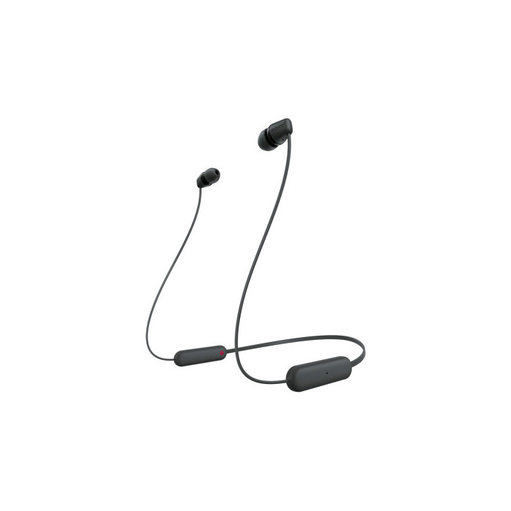 Sony WI-C100 Auscultadores Sem fios Intra-auditivo Chamadas Música Bluetooth Preto
