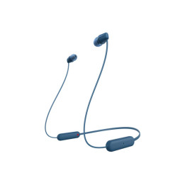 Sony WI-C100 Auscultadores Sem fios Intra-auditivo Chamadas Música Bluetooth Azul