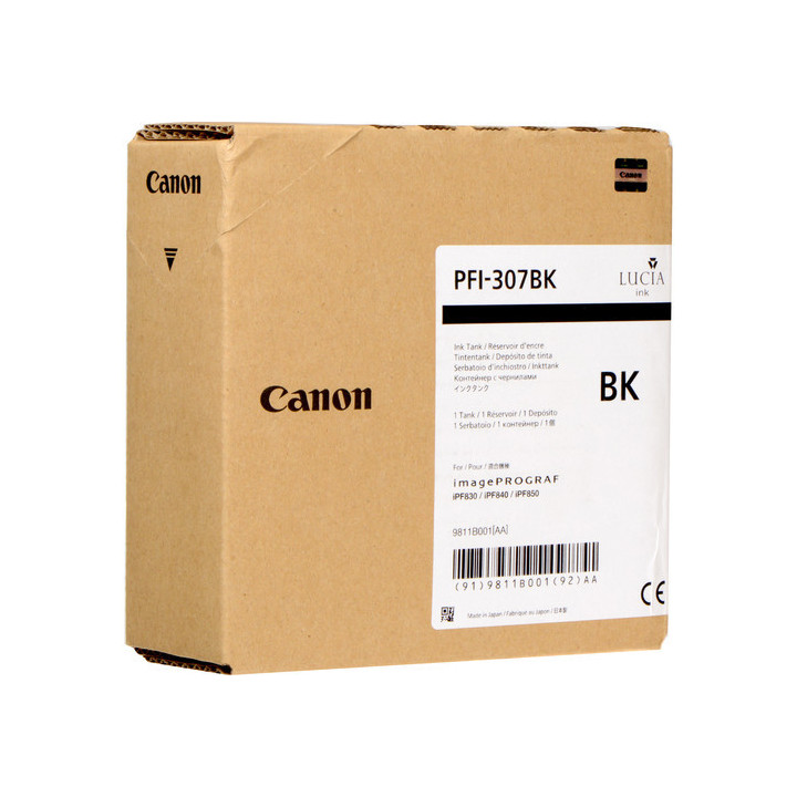 Canon PFI-307BK tinteiro Original Preto