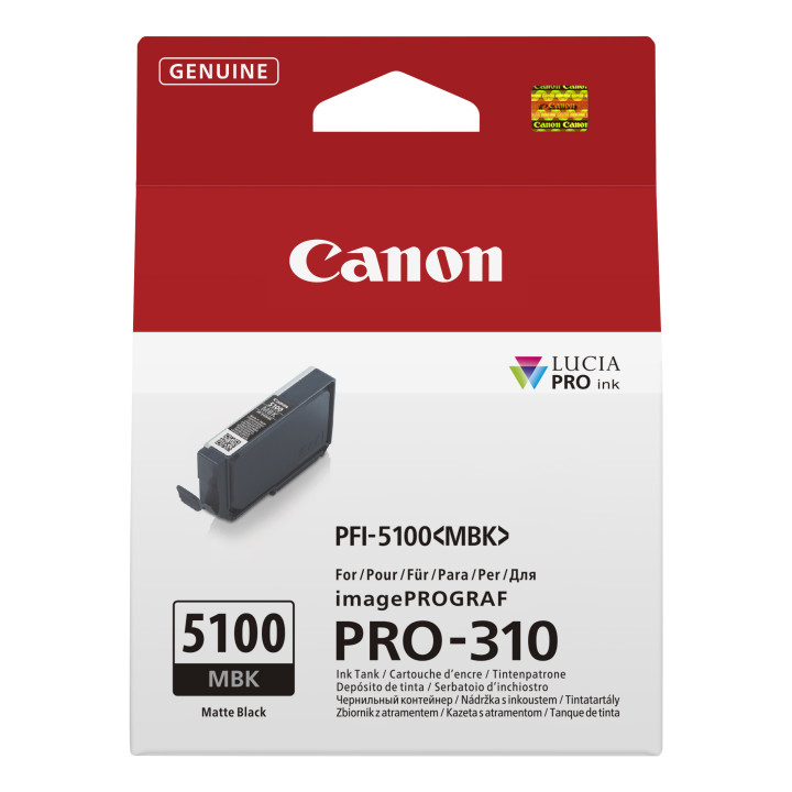 Canon PFI-5100 MBK tinteiro 1 unidade(s) Original Preto mate