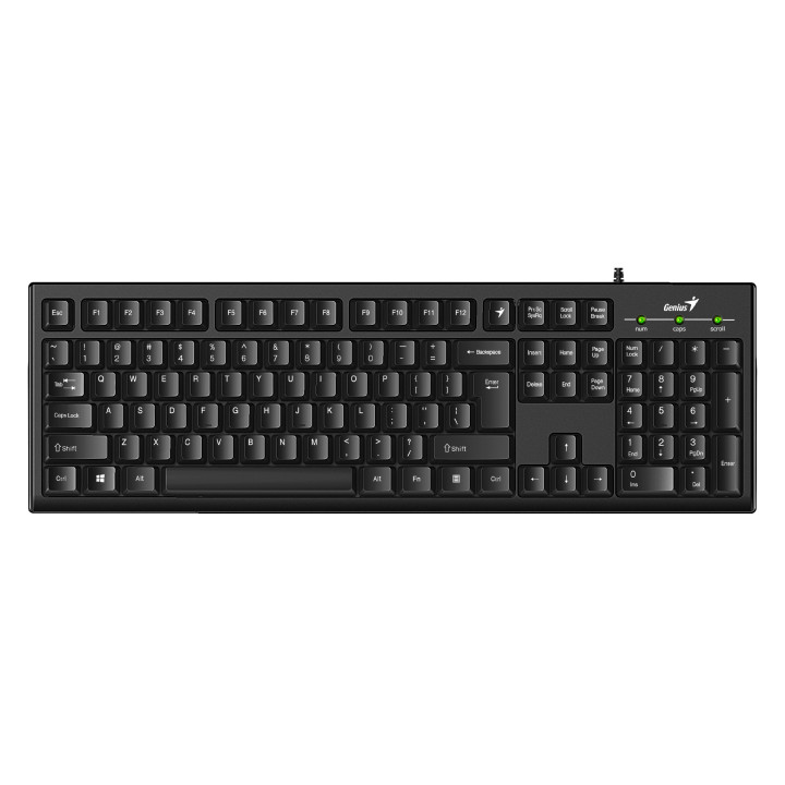 Genius Computer Technology KB-100 teclado Escritório USB QWERTY Inglês Preto