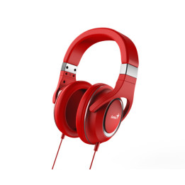Genius Computer Technology HS-610 Auscultadores Com fios Fita de cabeça Chamadas Música Vermelho