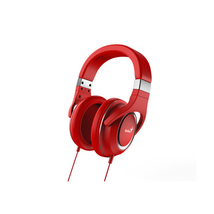 Genius Computer Technology HS-610 Auscultadores Com fios Fita de cabeça Chamadas Música Vermelho