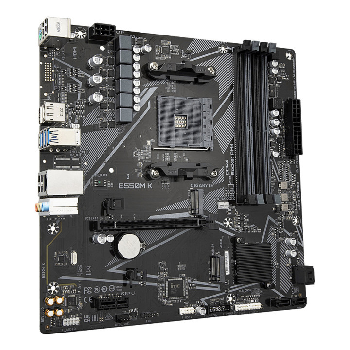 GIGABYTE B550M K motherboard AMD B550 Socket AM4 micro ATX