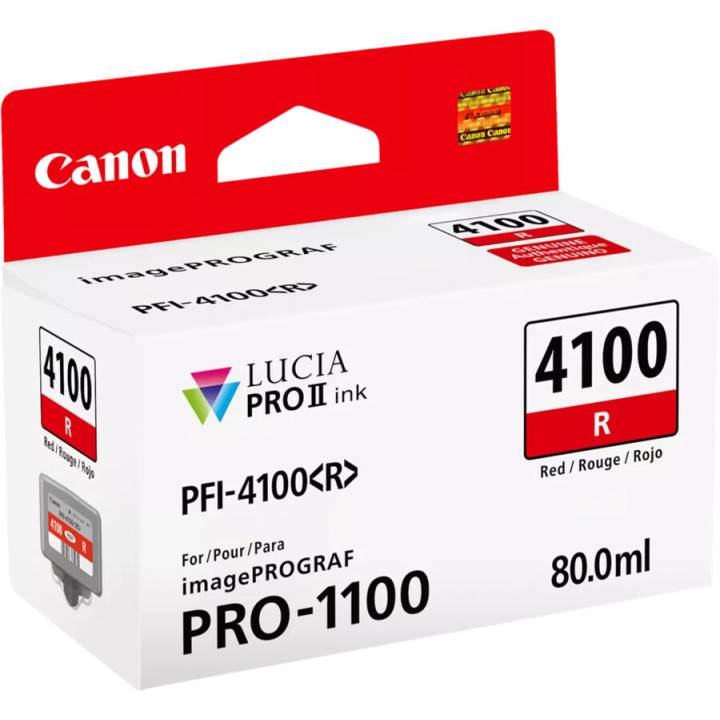 Tinteiro Original Canon LUCIA PRO II Rendimento Padrão Vermelho (1