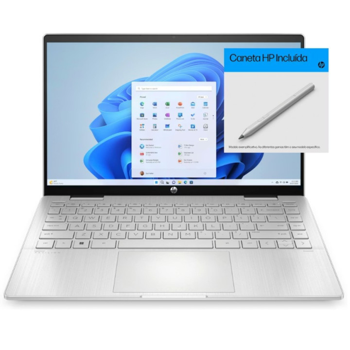 HP Pavilion x360 2 em 1 14-ek1025np Intel Core i7, 16GB RAM, Ecrã Táctil Full HD 14"