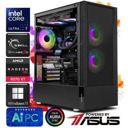 COOLGAMER IQ11 - Intel Core Ultra 7 265KF / Z890 / 16GB DDR5 / 1TB NVMe PCIE5.0 / RX 9070 XT  WIFI 7 / BT 5.4 / 750W 80+ Gold