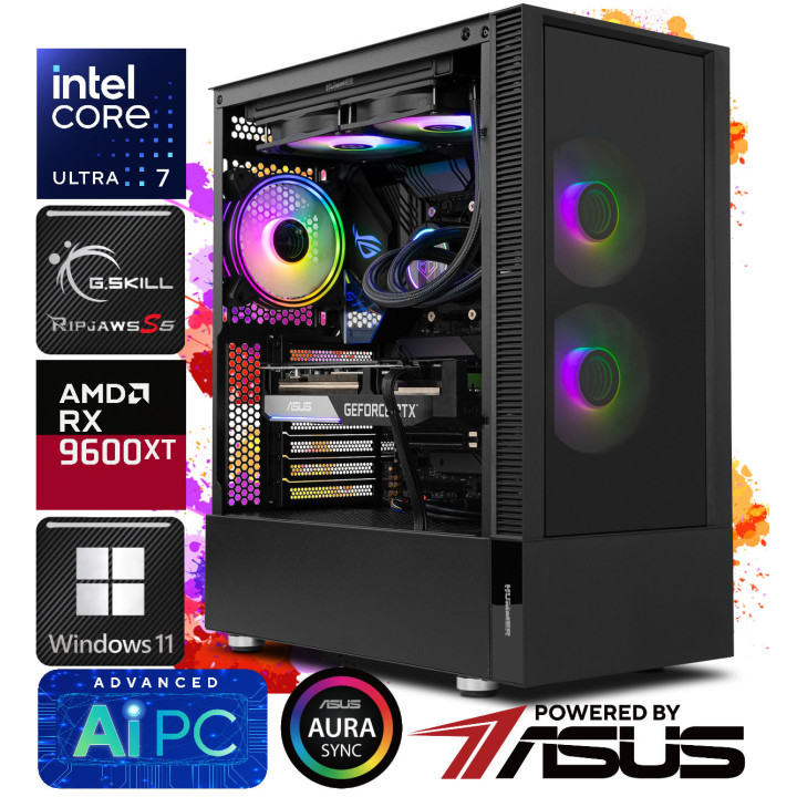 COOLGAMER IQ12 - Intel Core Ultra 7 265KF / Z890 / 16GB DDR5 / 1TB NVMe  / RX 9060 XT 8GB / WIFI 7 /BT 5.4/ 650W 80+ Gold
