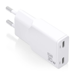 AISENS ASCH-30W2P048-W carregador de dispositivos móveis Câmara digital, MP3, MP4, Telemóvel, Navigator, Computador portátil,