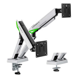 AISENS DT38TSR-345 montagem e suporte para monitores 96,5 cm (38") Secretária Preto, Branco