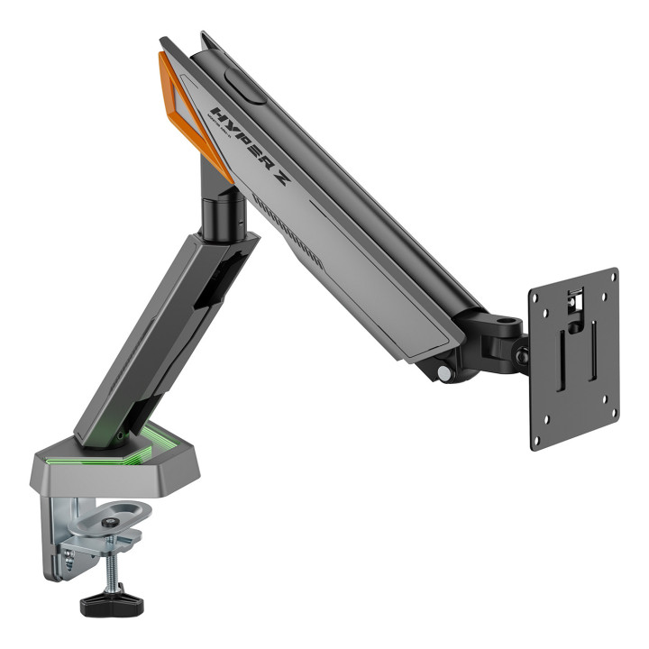 AISENS DT49TSRRGB-347 montagem e suporte para monitores 124,5 cm (49") Secretária Preto, Cinzento