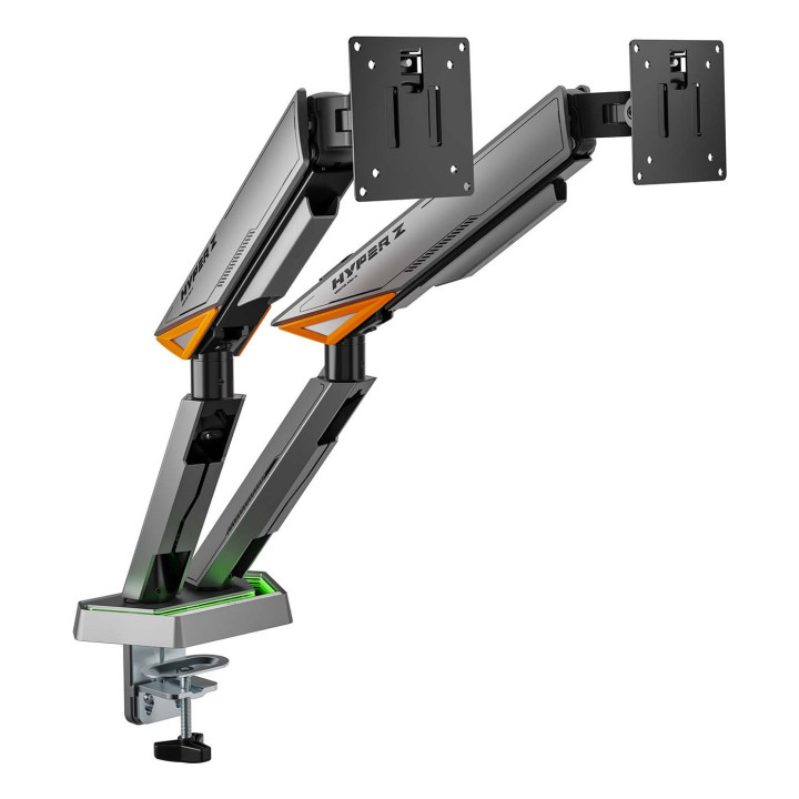 AISENS DT38TSRRGB-349 montagem e suporte para monitores 96,5 cm (38") Secretária Preto, Branco