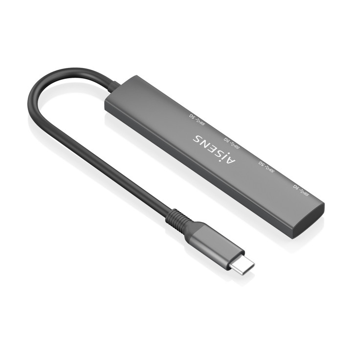 AISENS A109-0943 base & duplicador de portas Com fios USB 3.2 Gen 1 (3.1 Gen 1) Type-C Cinzento