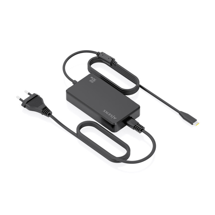 AISENS ASCH-1PD90D069-BK adaptador e transformador Interior 90 W Preto