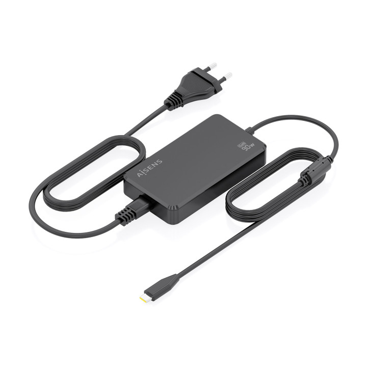 AISENS ASCH-1PD90D069-BK adaptador e transformador Interior 90 W Preto
