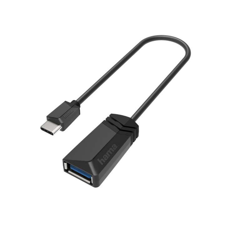 Hama 00200312 adaptador para cabos USB Type-A USB Type-C Preto