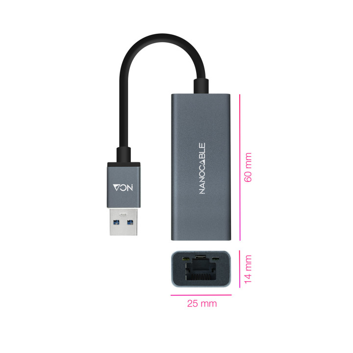 Nanocable 10.03.0405 cartão de rede Ethernet 1000 Mbit s
