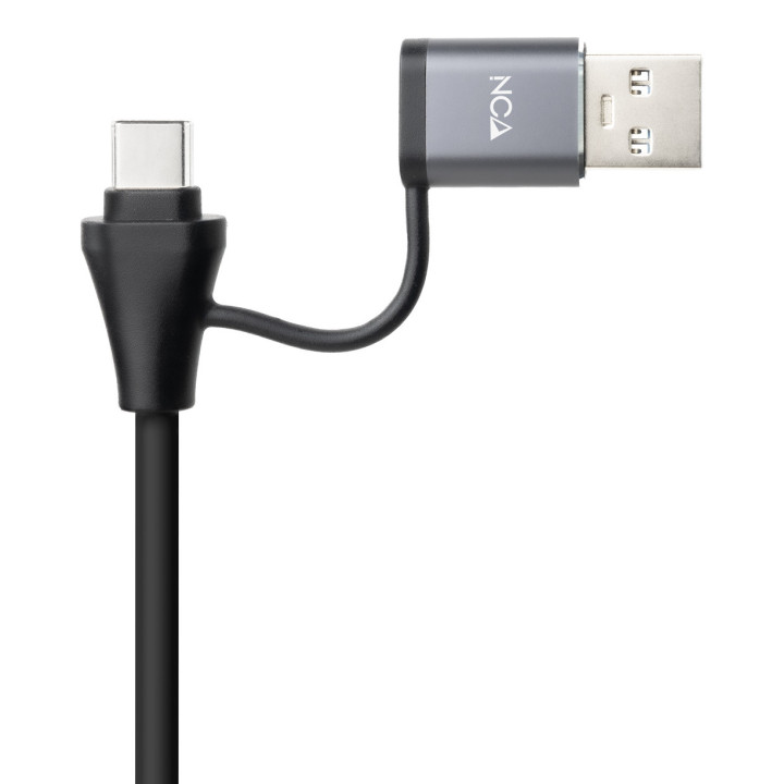 Nanocable Conversor USB-C + USB-A M 3.0 para Ethernet