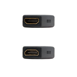 Nanocable 10.15.1200 adaptador para cabos HDMI Preto