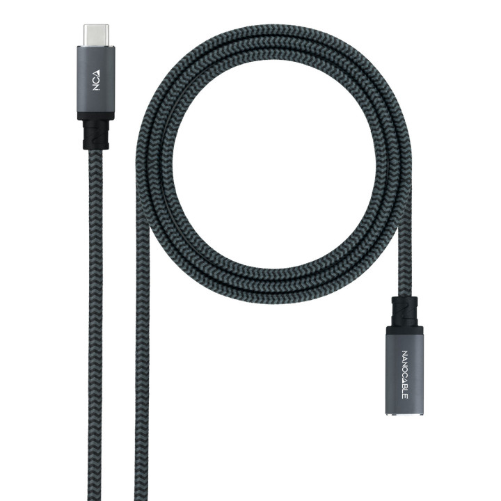Nanocable 10.01.4501-L150-COMB cabo USB USB 3.2 Gen 2x2 1,5 m USB C Preto