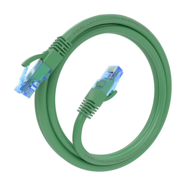 AISENS A135-0809 cabo de rede Verde 1 m Cat6 U UTP (UTP)
