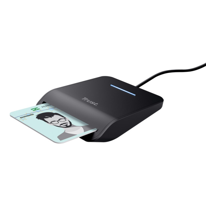 Trust Primo leitor de smart card Interior USB USB Type-C Preto